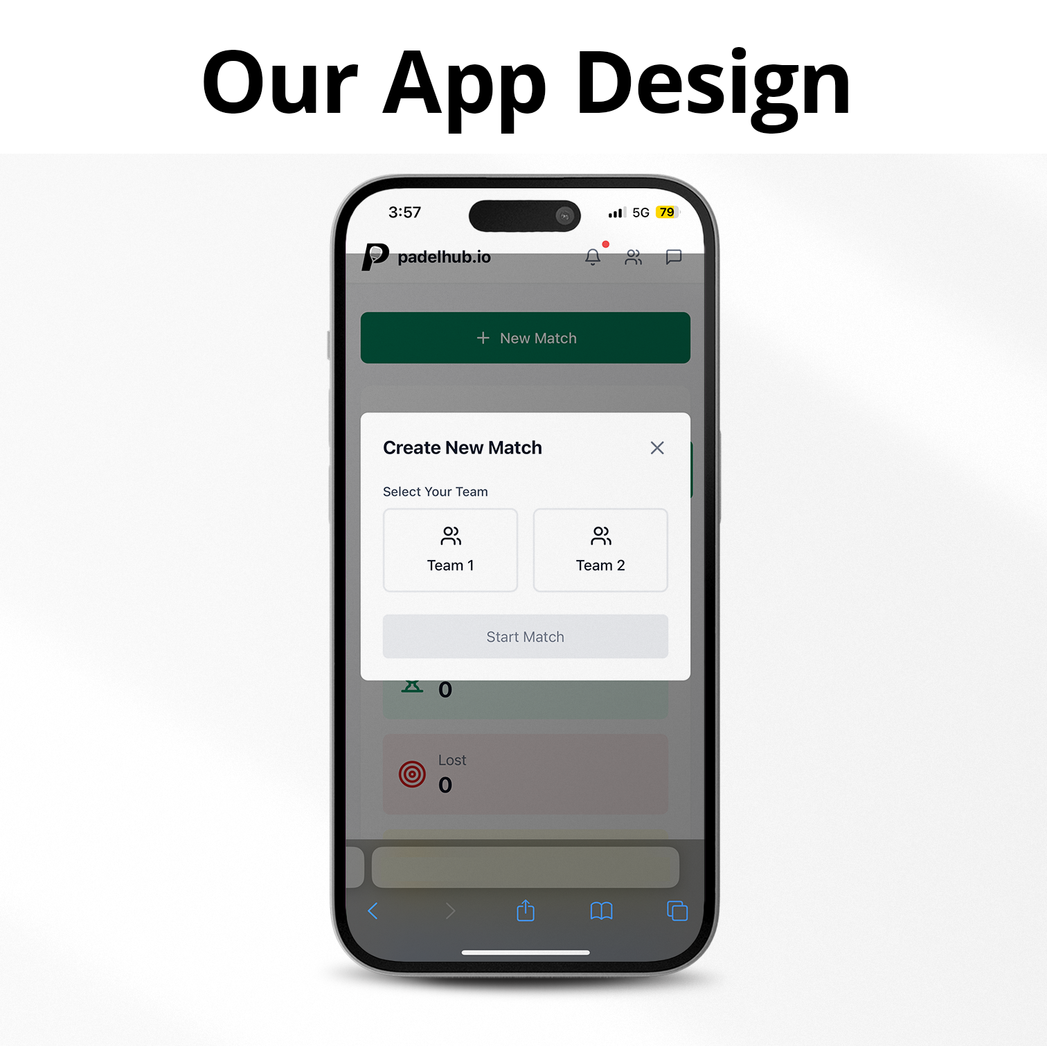 iPhone 15 - Choose Team Pop Up